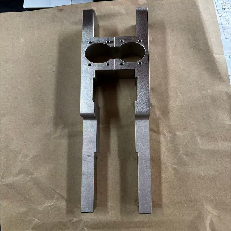 High-precision CNC milling industrial equipment frame part, Synrit custom mechanical component